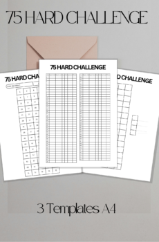 Pack 3 Trackers 75 hard challenge